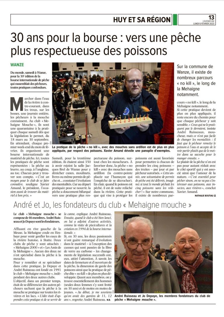 30 ans pour la Bourse, dans L?Avenir Huy